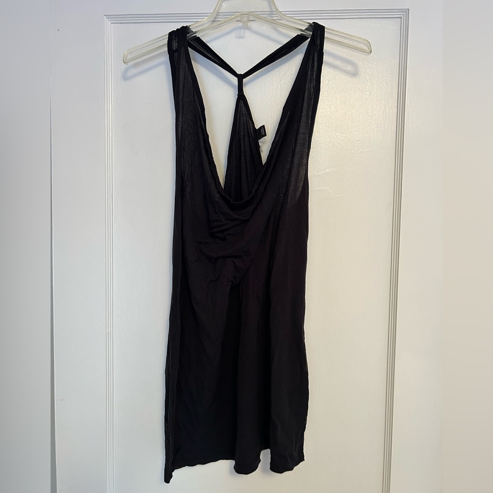 Cheap Monday Black Racerback Coverup; size S